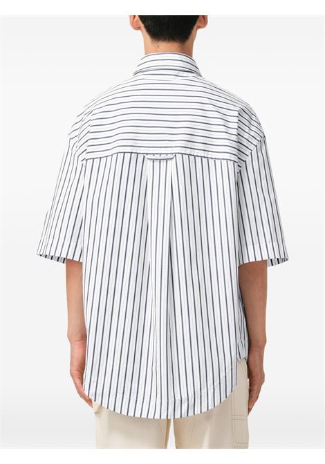 embrossed adc wide man white and blue AMI PARIS | USH809.CO0220A074